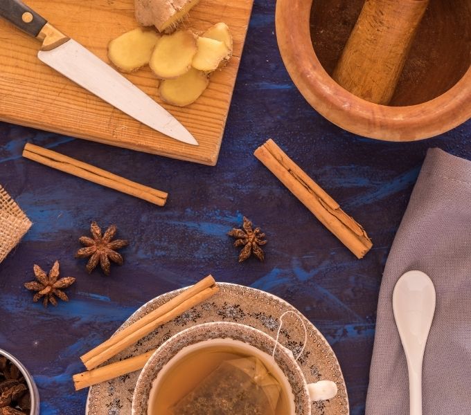 začinjeni čaj s narančastim cimetom