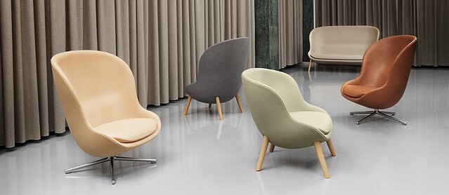 Fauteuils Hyg en groupe