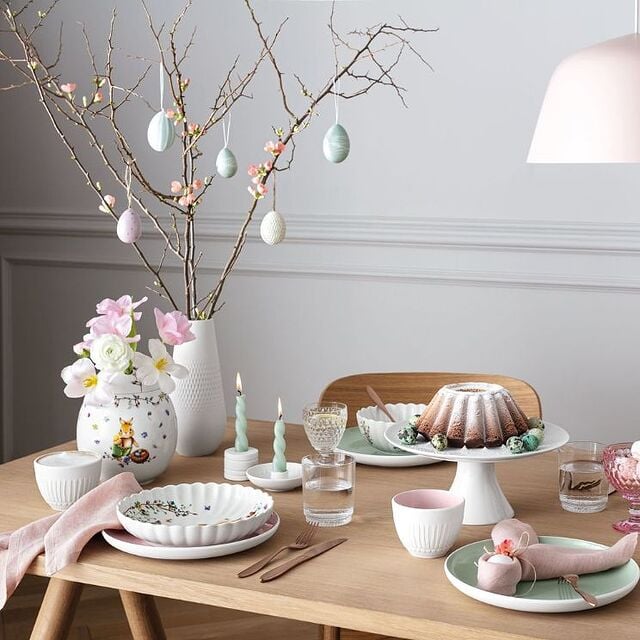 Collection Villeroy dans un décor de Pâques