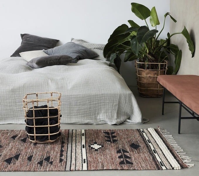 Ψάθινα καλάθια House Doctor, σετ των 2