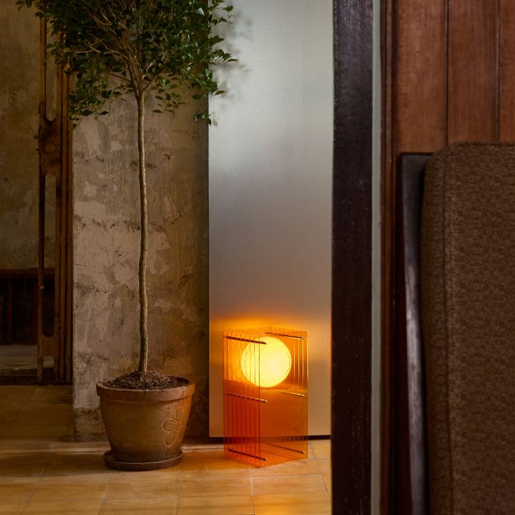 lampe comme un soleil couchant