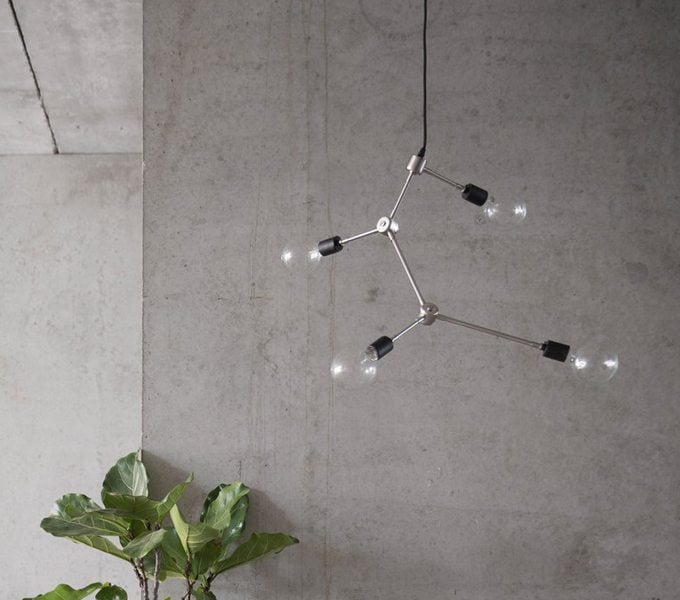 Κρεμαστό φωτιστικό Franklin βουρτσισμένο ατσάλι