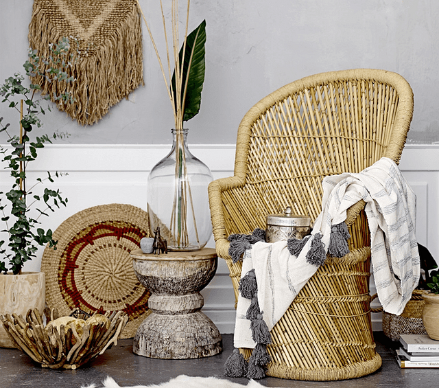 ψάθινα έπιπλα boho