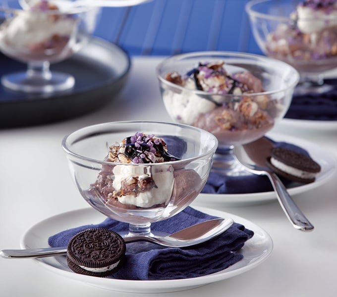 chocolate mousse tiramisu ice cream dessert bowls