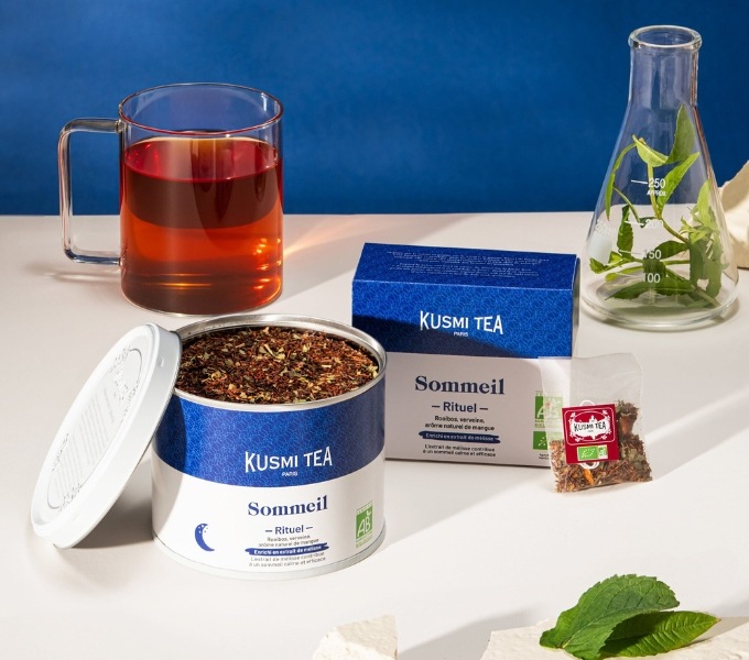 blue packaging