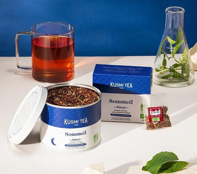 blue packaging