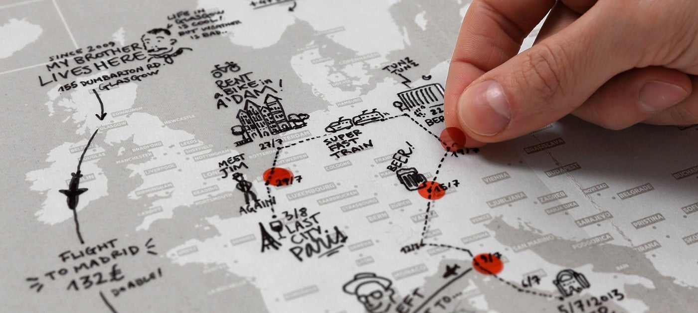 bilježnica karta Palomar