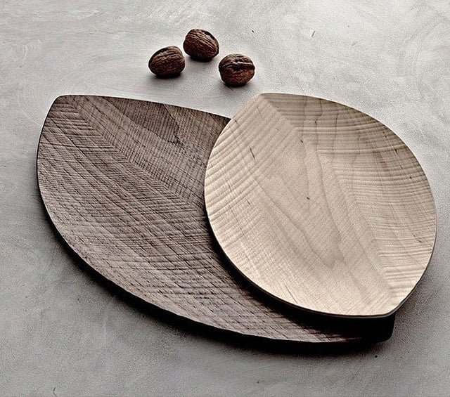 pladanj s orasima, list, tanjur, lješnjaci, orasi