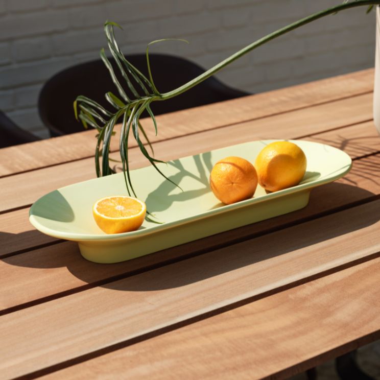 πιατέλα από την Muuto - ιδανική για την παρουσίαση φρούτων