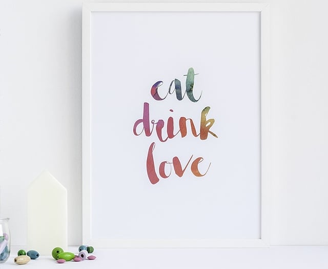 Αφίσα Eat Drink Love Follygraph