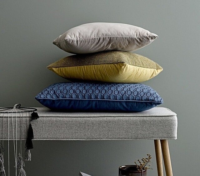 Jastuk s geometrijskim uzorkom Bloomingville plavi