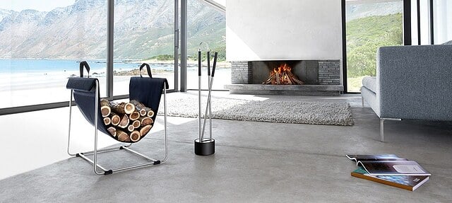 Crna košara za drva Madra