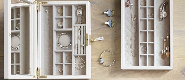 Kutija za nakit Loves Luxury s poklopcem i ogledalom