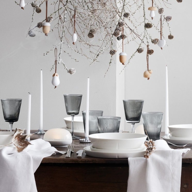 platos blancos Rosendahl: Navidad tradicional