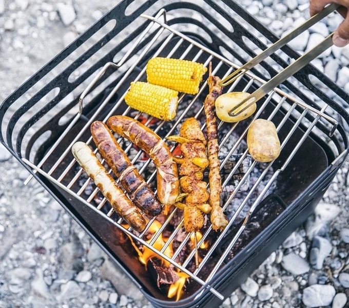 Rešetka za roštilj za ognjište Cube