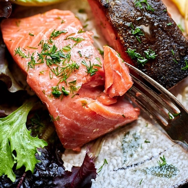 poisson dans une assiette