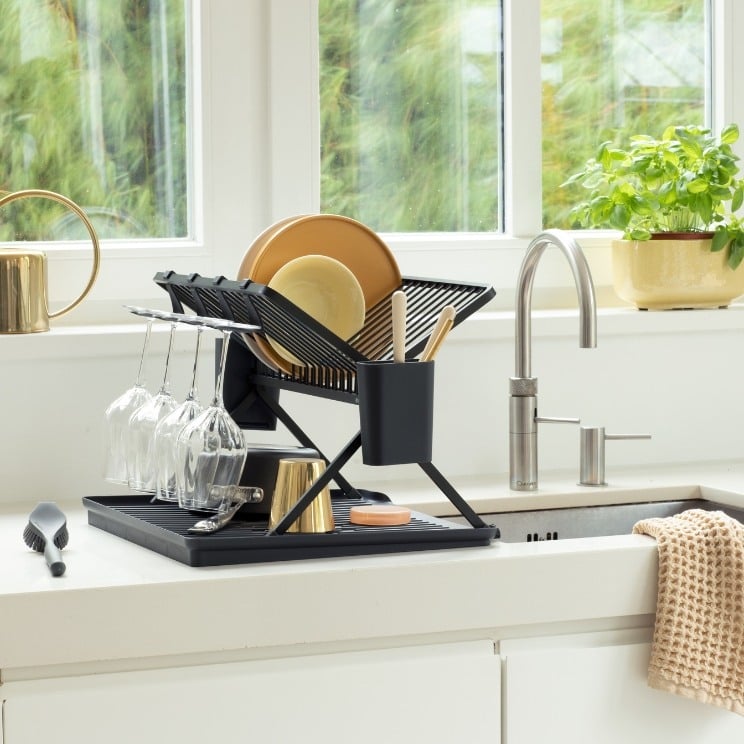 SinkSide foldable dish drying rack