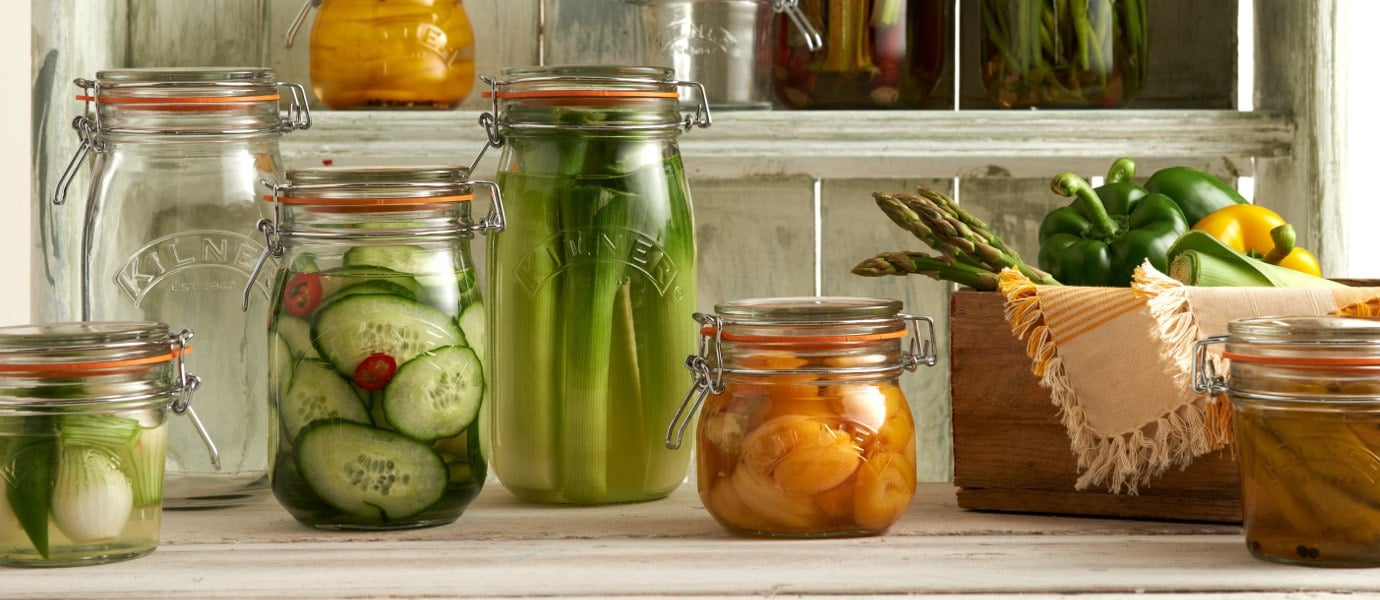 "Kilner Clip Top" stiklainiai