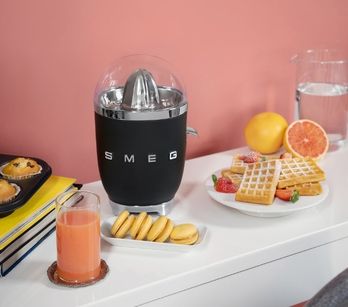 smeg presse schwarz