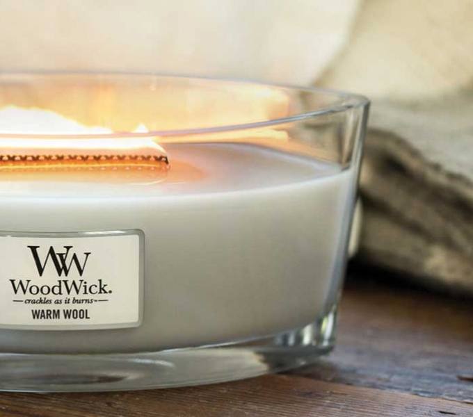 Hearthwick Flame WoodWick Bergamot & Basil mirisna svijeća