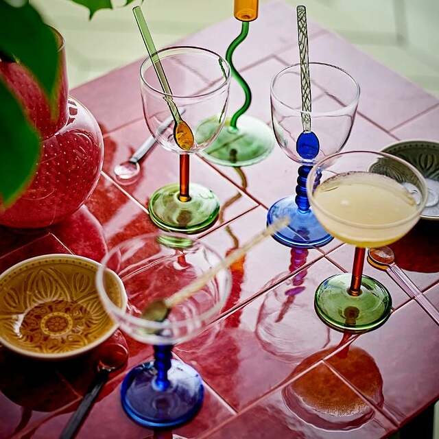 glass goblets