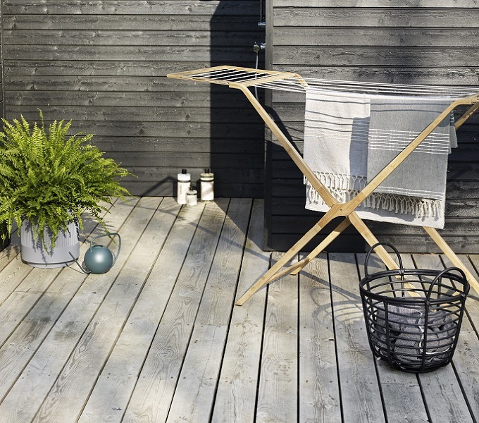 Sušilo za rublje Hübsch od bambusa