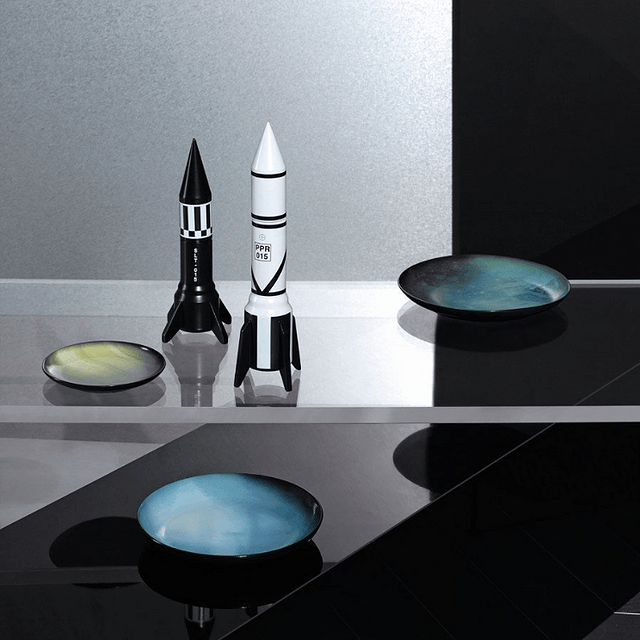 assiettes en forme de planète