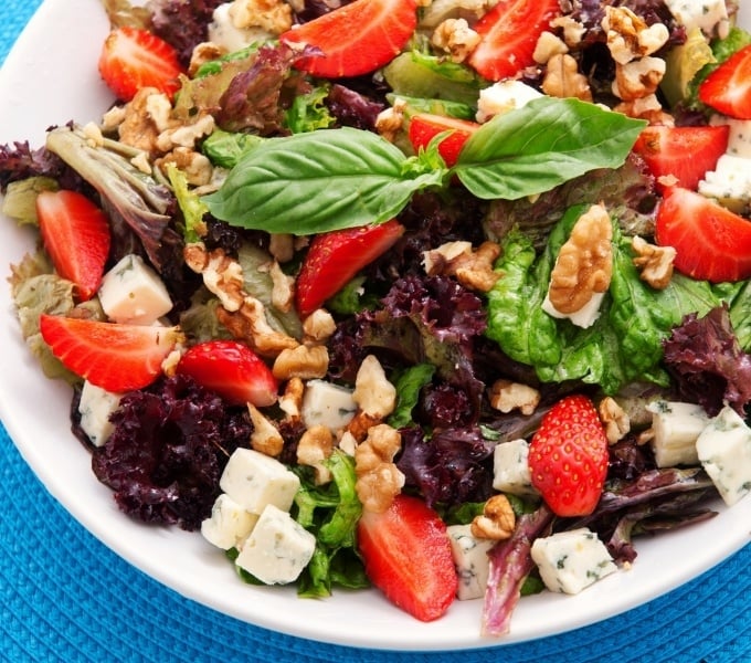ensalada de fresas