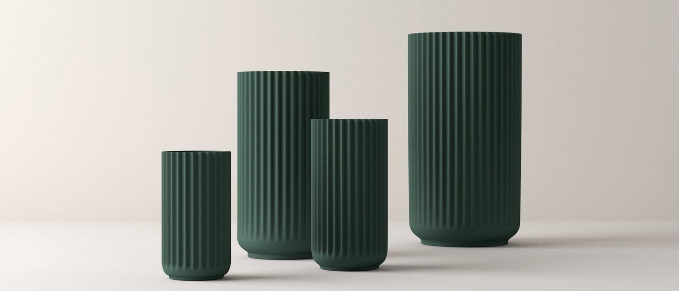 lyngby grüne vase