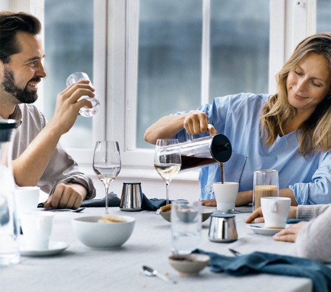 Coffee Time Kolben Kaffeemaschine mit französischer Presse