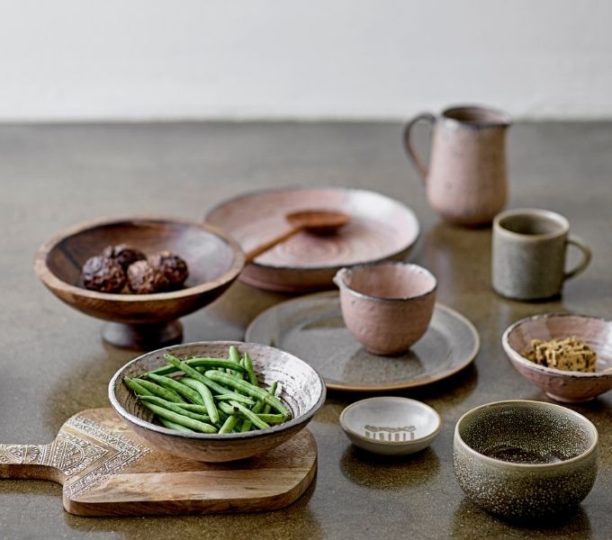 rustic dinnerware