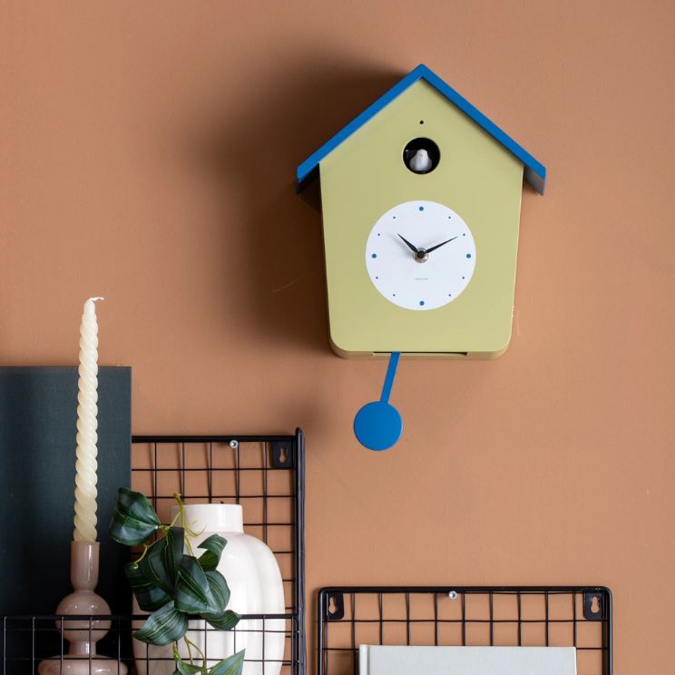 Zegar ścienny z kukułką Karlsson Cuckoo Light zielony