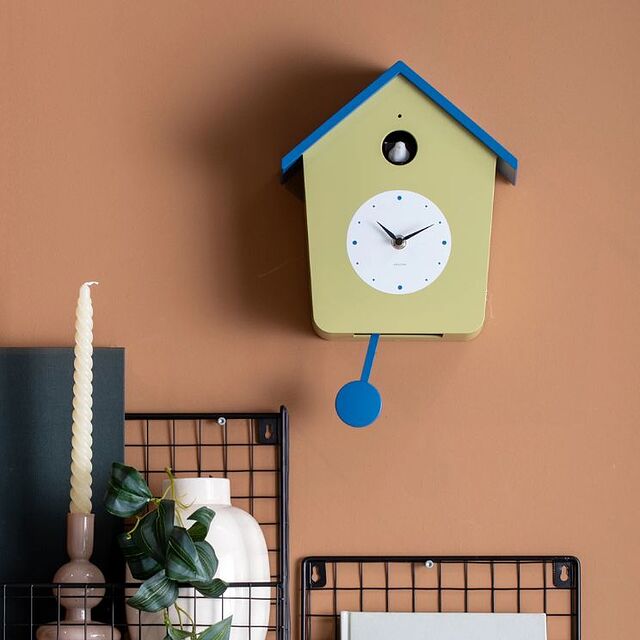Zegar ścienny z kukułką Karlsson Cuckoo Light zielony
