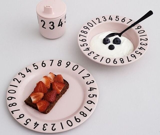 Numbers 3-dijelni set posuđa od melamina