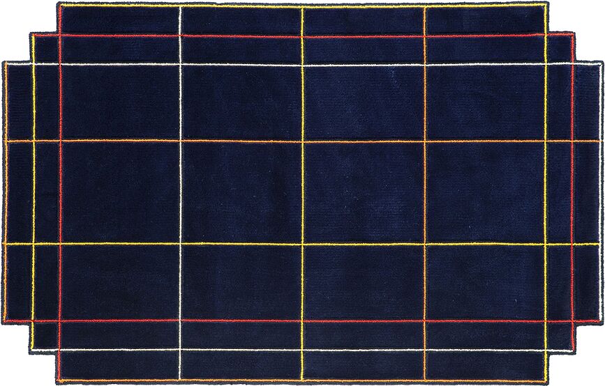 Dywan Volentieri Finestra granatowy 220 x 220 cm