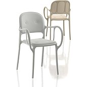 Krzesło Mila tapicerowane beżowe