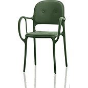 Krzesło Mila tapicerowane ciemnozielone