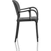 Krzesło Mila tapicerowane czarne