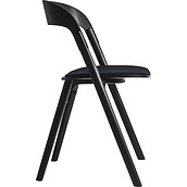 Krzesło Pila z poduszką czarne