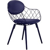 Krzesło Pina niebieskie, materiał Steelcut 2, nogi niebieskie