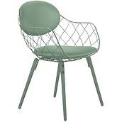 Krzesło Pina zielone, materiał Steelcut 2, nogi zielone