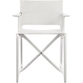 Krzesło Stanley biała rama biały materiał