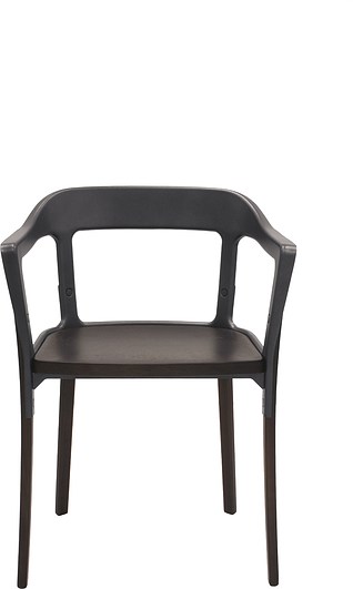Krzesło Steelwood antracytowe dąb