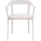 Krzesło Steelwood tapicerowane białe