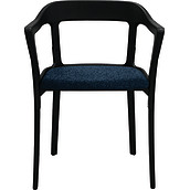 Krzesło Steelwood tapicerowane czarno-granatowe