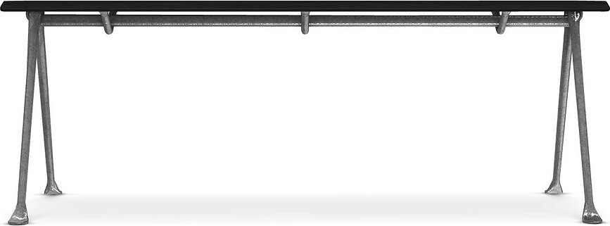 Ławka Officina 120 cm czarny buk ze stalową ramą