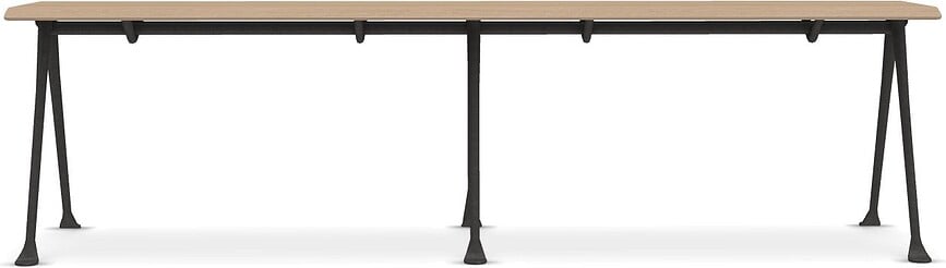 Ławka Officina 160 cm naturalny buk z antracytową ramą