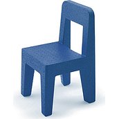 Krzesełko Seggiolina Pop niebieskie