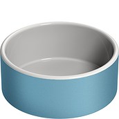 Naturally Cooling Ceramics Water dish for pets blue