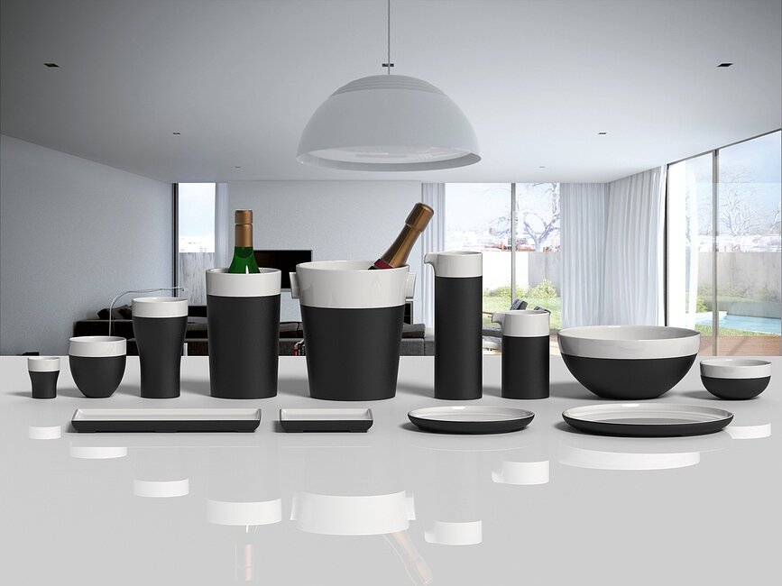 White Line Naturally Cooling Ceramics Πιατέλα, μικρή, τετράγωνη